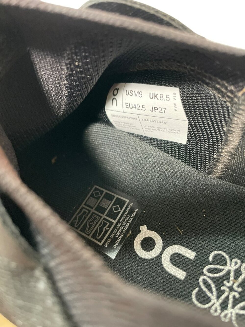 On Cloudtilt X Loewe Low All Black US Men's Sz 9 M 3WD30310485 - Picture 11 of 14